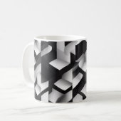 Geometric Bliss - 3Dテクスチャードマグ コーヒーマグカップ (正面左)
