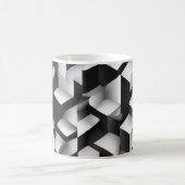 Geometric Bliss - 3Dテクスチャードマグ コーヒーマグカップ (中央)