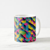 Geometric Bliss - 3Dテクスチャードマグ コーヒーマグカップ (正面右)