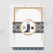 Geometric Bliss Wedding Invitation 招待状 (裏面)