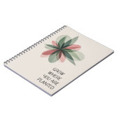 Geometric Bloom Modern Cover Art ノートブック (左側)