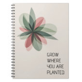 Geometric Bloom Modern Cover Art ノートブック (正面)