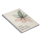 Geometric Bloom Modern Cover Art ノートブック (右側)