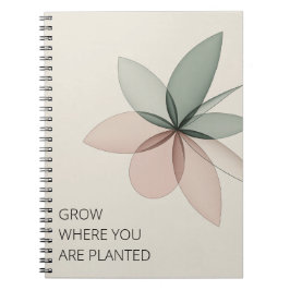 Geometric Bloom Modern Cover Art ノートブック