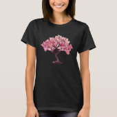 Geometric Blossoming Spirit Cherry Blossom Tree of Tシャツ (正面)
