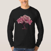 Geometric Blossoming Spirit Cherry Blossom Tree of Tシャツ (正面)