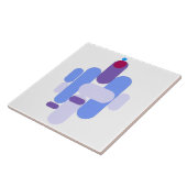 GeoMetric Blue Pattern タイル (側面)