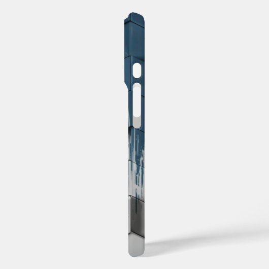 Geometric Blue & White Chevron Hexagon Phone Case Case-Mate iPhoneケース (裏面 / 左)