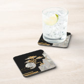 Geometric Bonsai and Moon – 真珠の母 コースター (右側)