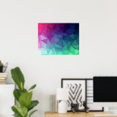 Geometric Burst Poster ポスター (ホームオフィス)