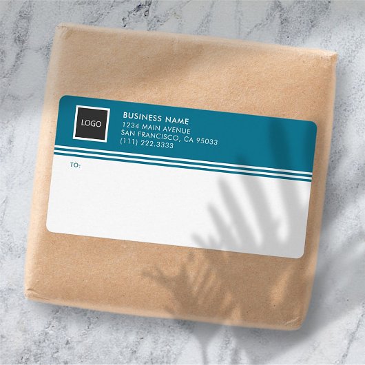 Geometric Business Logo郵送ラベル ラベル