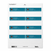 Geometric Business Logo郵送ラベル ラベル (フルシート)