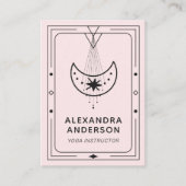 Geometric Celestial Crescent Moon Yoga Instructor  名刺 (正面)