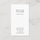 Geometric Chevron | Minimalist Modern Stylish 名刺 (裏面)