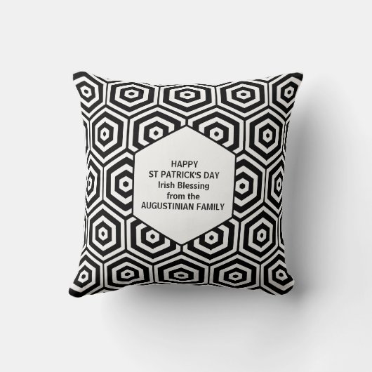 GEOMETRIC CHRIST WITH ME St Patrick クッション (裏面)