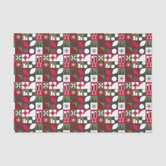 Geometric Christmas  薄葉紙 (正面)