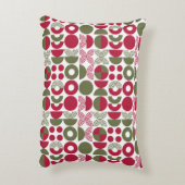 Geometric Christmas Modern  アクセントクッション (裏面(縦))