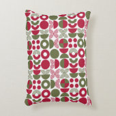 Geometric Christmas Modern  アクセントクッション (正面(垂直))