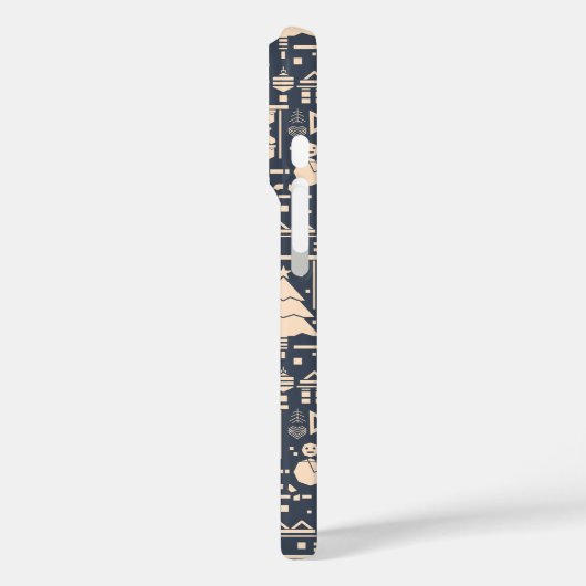 Geometric Christmas Pattern Case-Mate iPhoneケース (裏面 / 左)