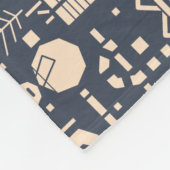Geometric Christmas Pattern - Modern Design フリースブランケット (角)
