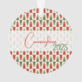 Geometric Christmas Tree Grove オーナメント (裏面)