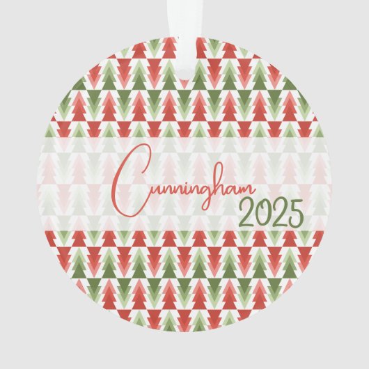 Geometric Christmas Tree Grove オーナメント (裏面)