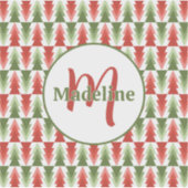 Geometric Christmas Tree Grove シール (正面)