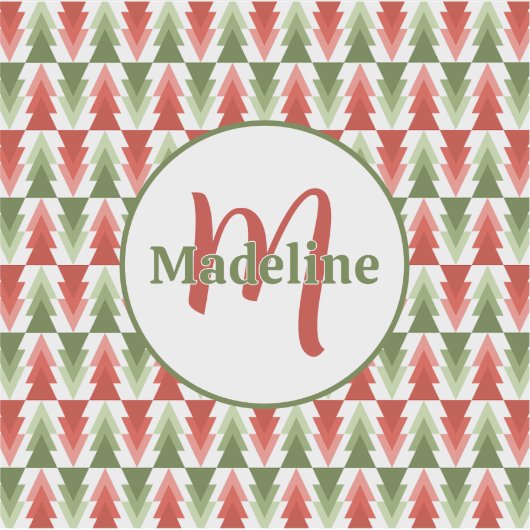 Geometric Christmas Tree Grove シール (正面)