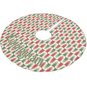 Geometric Christmas Tree Grove ブラッシュドポリエステルツリースカート (アングル)