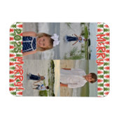 Geometric Christmas Tree Grove マグネット (横)