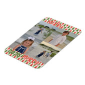 Geometric Christmas Tree Grove マグネット (左側)