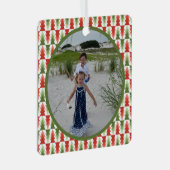 Geometric Christmas Tree Grove メタルオーナメント (正面右)