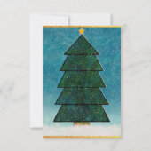 Geometric Christmas Tree Ticket Family Gift Coupon (裏面)