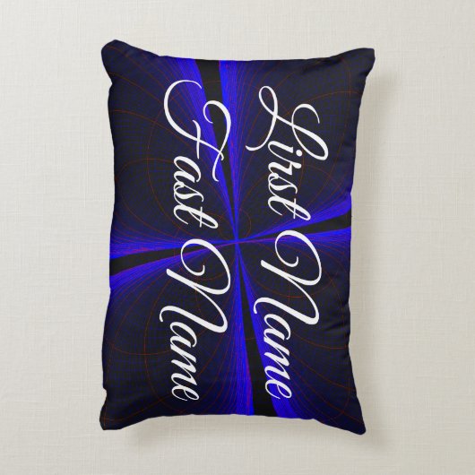 Geometric Clover Leaf Accent Parody Pillow アクセントクッション (裏面(縦))