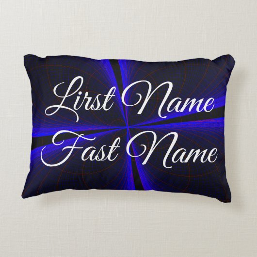 Geometric Clover Leaf Accent Parody Pillow アクセントクッション (裏面)