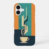 Geometric Coffee Cup iPhone 16ケース (裏面)