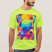 Geometric Color Symphony Tシャツ (正面)