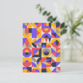 Geometric Colored shapes シーズンポストカード (スタンド正面)