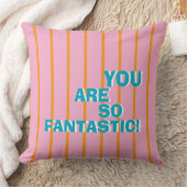 Geometric, Colorful, Appreciative Message クッション (ブランケット)