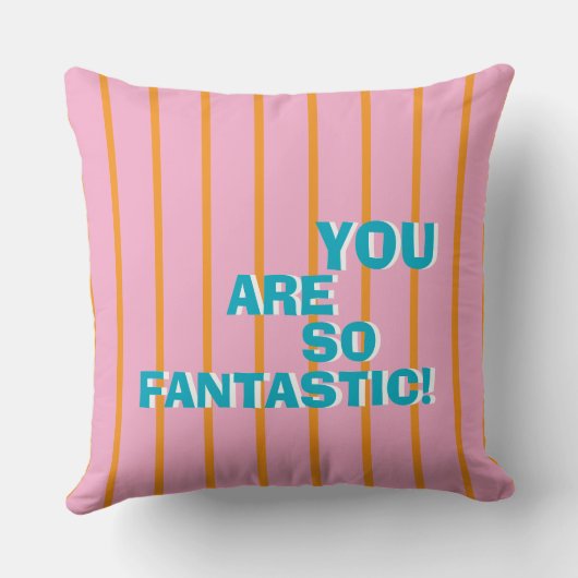 Geometric, Colorful, Appreciative Message クッション (裏面)