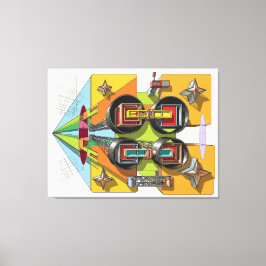 Geometric Convergence: A Portal to the Infinite キャンバスプリント