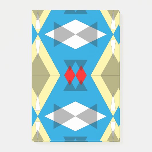 Geometric Convergence in Blue and Gold ポストイット (正面)