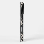 Geometric Crystal Black and White iPhone Case iPhoneケース (右側面)