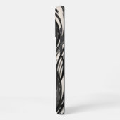 Geometric Crystal Black and White iPhone Case iPhoneケース (左側面)