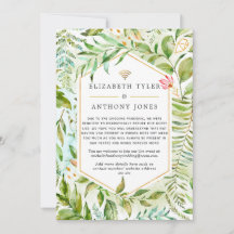Geometric Crystal Greenery Virtual 結婚's