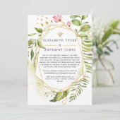 Geometric Crystal Greenery Virtual 結婚's 案内状 (スタンド正面)