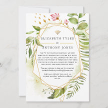 Geometric Crystal Greenery Virtual 結婚's