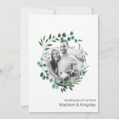 Geometric Cube High Techの結婚ギフトありがとう サンキューカード (裏面)