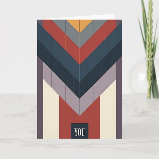 Geometric Dads Day You カード (正面)