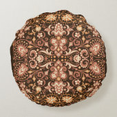 Geometric decorative ornamental pattern. Abstract  ラウンドクッション (裏面)
